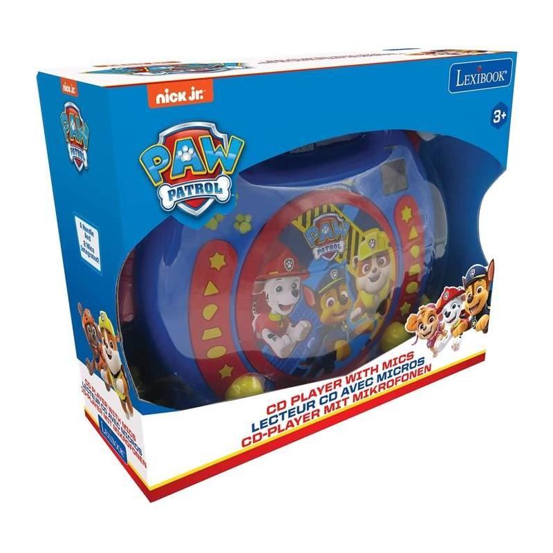 Lecteur CD karaoké enfant avec 2 micros - PAT' PATROUILLE