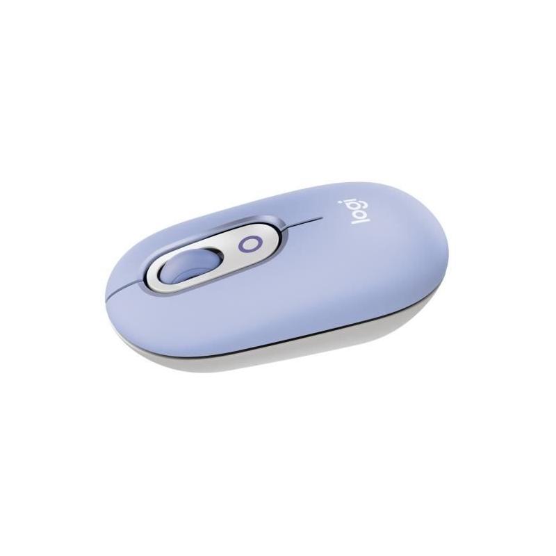 Souris sans fil Logitech Pop Mouse - Lilas - Compacte et colorée