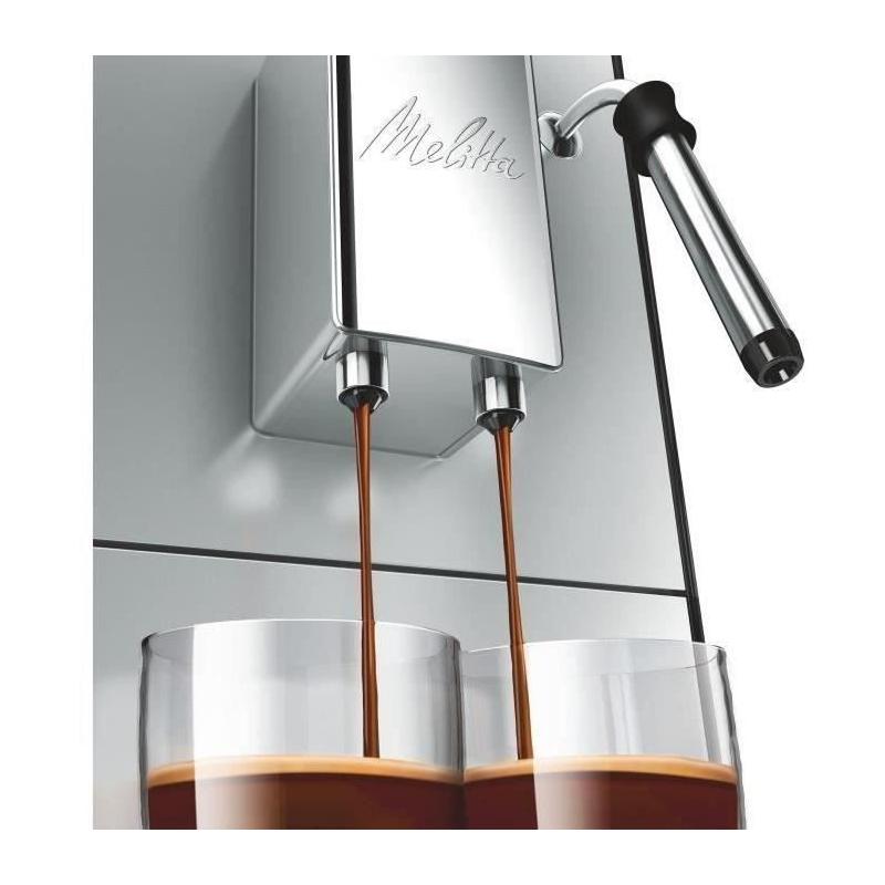 Machine à Café Melitta Solo & Milk - Argent, Compact et Performant