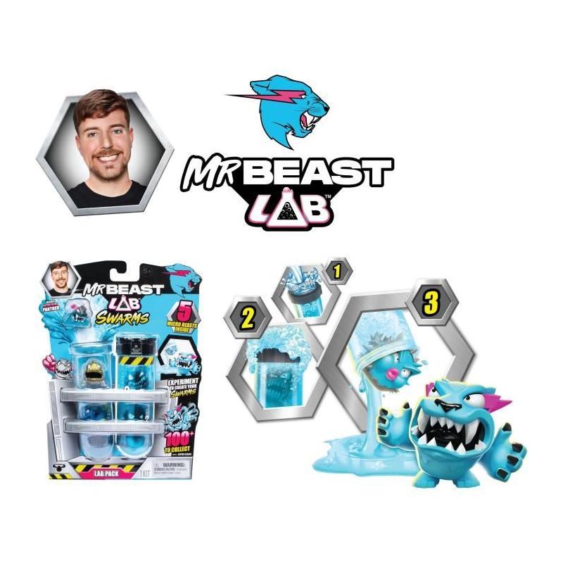 Collectionnez plus de 100 figurines miniatures MrBeast Lab Swarms - 5 modèles aléatoires