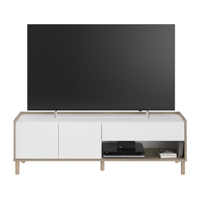 Ensemble salon design - MORPHOS - Blanc/Chene - PARISOT