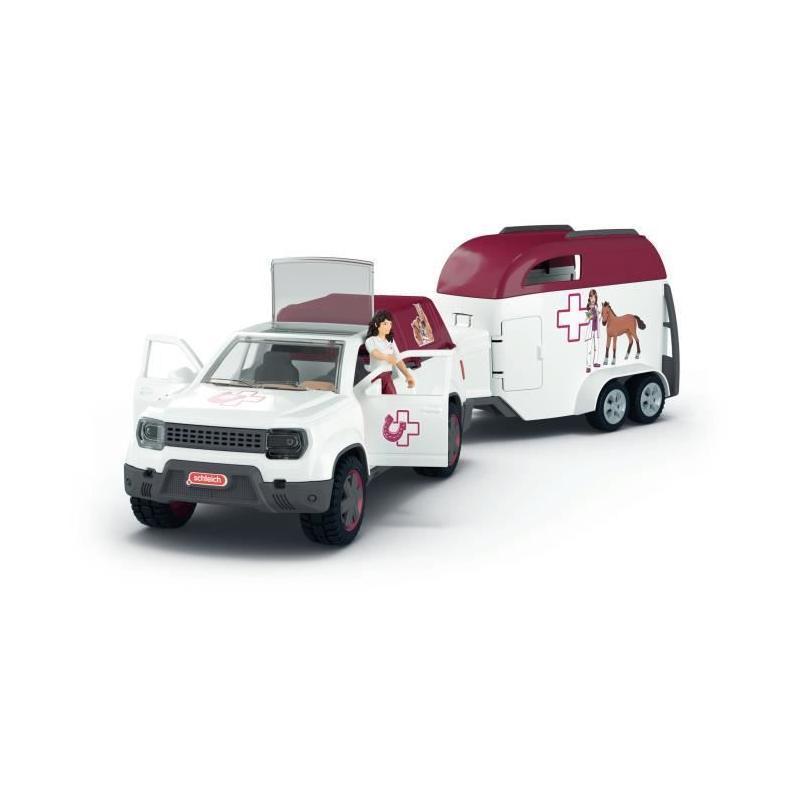 Coffret Vétérinaire mobile avec remorque SCHLEICH 42704 - Horse Club