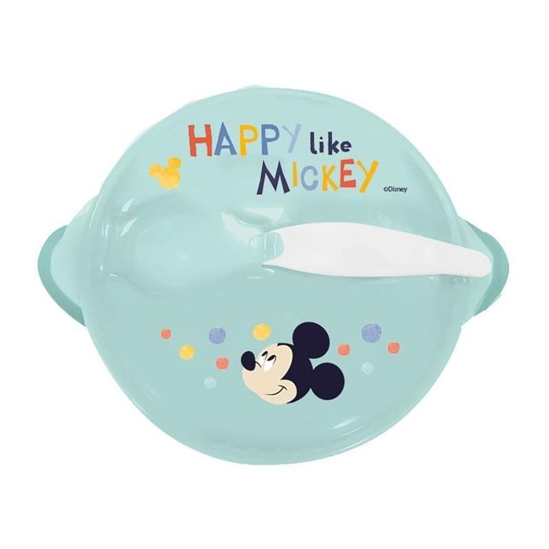 Bol hermétique Mickey +10mois avec ventouse et cuillère