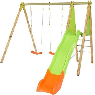 Station de jeux bois et métal Techwood ARROBA - Pour 4 enfants