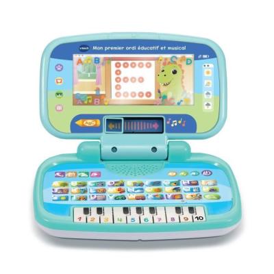 Un premier ordinateur éducatif et musical pour enfants de 33 x 30 x 7 cm