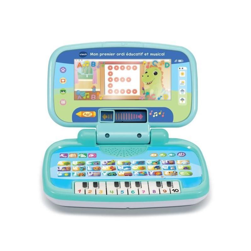 Un premier ordinateur éducatif et musical pour enfants de 33 x 30 x 7 cm