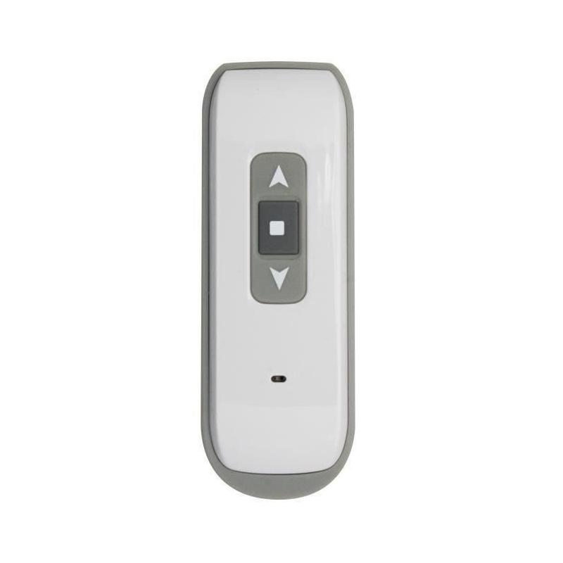 Volet roulant PVC Blanc H155 x L120 cm - Manoeuvre électrique radio