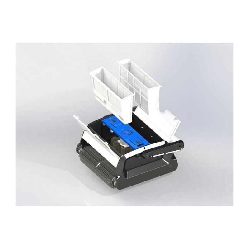 Robot piscine Robopool - Clean Pool autonome - Blanc (67x48x31 cm)
