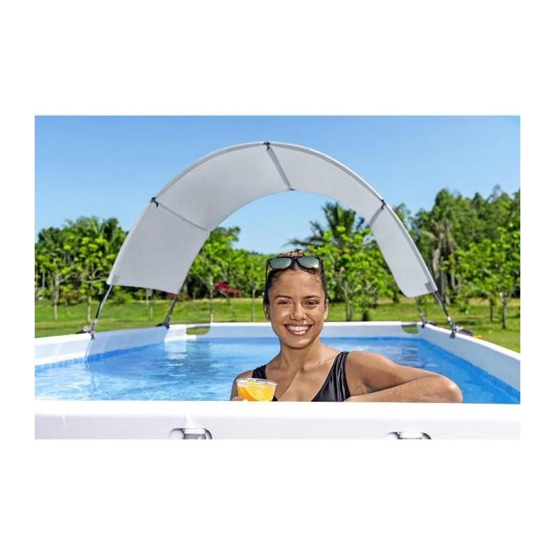 Auvent piscine ovale et rectangulaire - Protection efficace et compacte