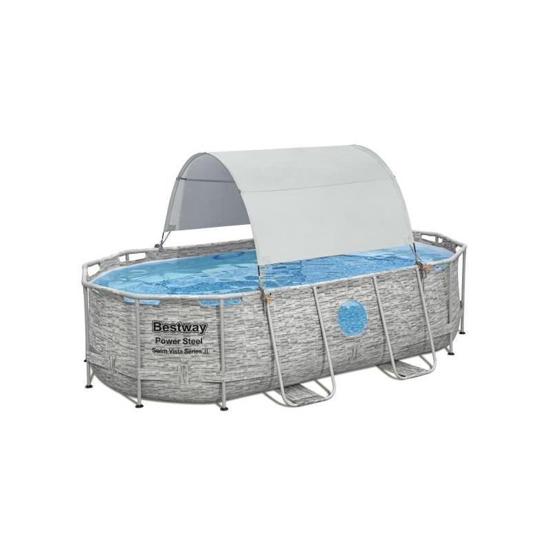 Auvent piscine ovale et rectangulaire - Protection efficace et compacte