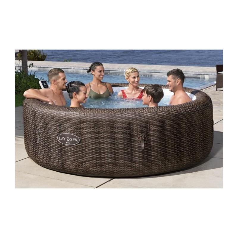 Spa gonflable BESTWAY Lay-Z-Spa Bali - 216 x 71 cm - 5 a 7 places