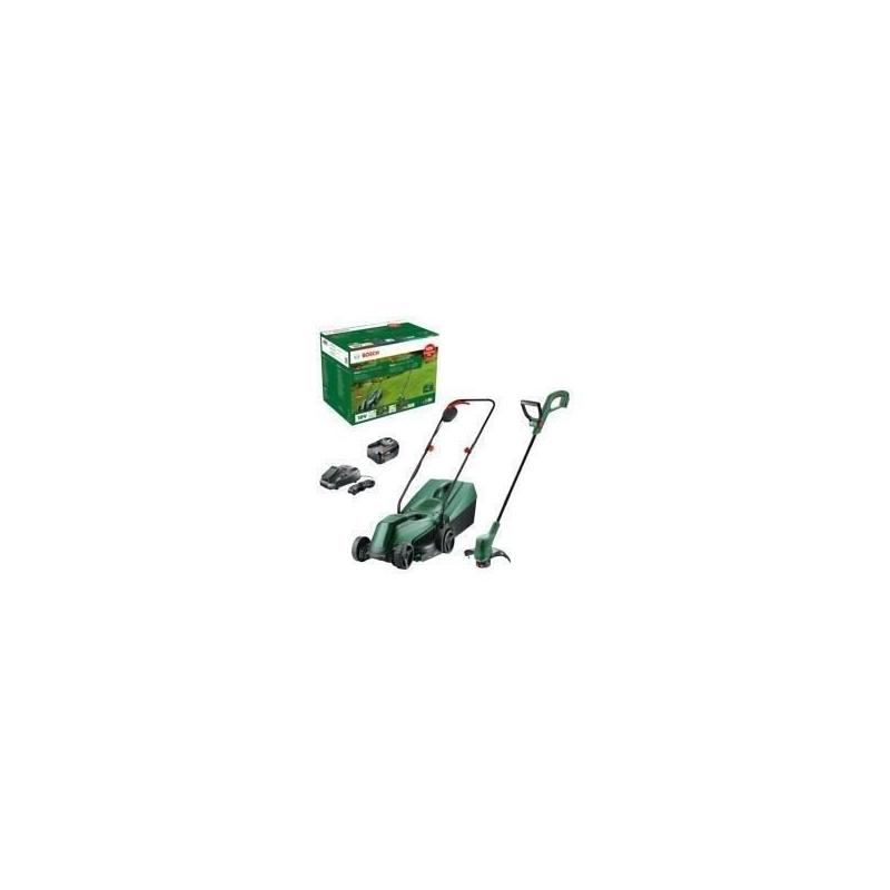 Ensemble Bosch Pack 18V Tondeuse EasyMower + EasyGrassCut