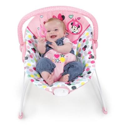 Transat bébé MINNIE Confettis avec jouets d'éveil - Vibrations apaisantes