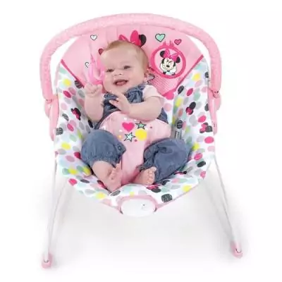 Transat bébé MINNIE Confettis avec jouets d'éveil - Vibrations apaisantes Transat bébé MINNIE Confettis avec jouets d'éveil - Vibrations apaisantes