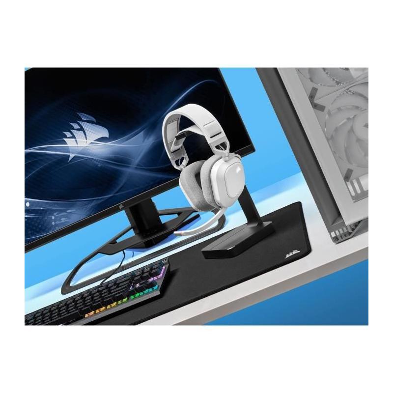 Casque Gaming Sans Fil CORSAIR HS80 RGB - Son Dolby Atmos et Microphone Omnidirectionnel