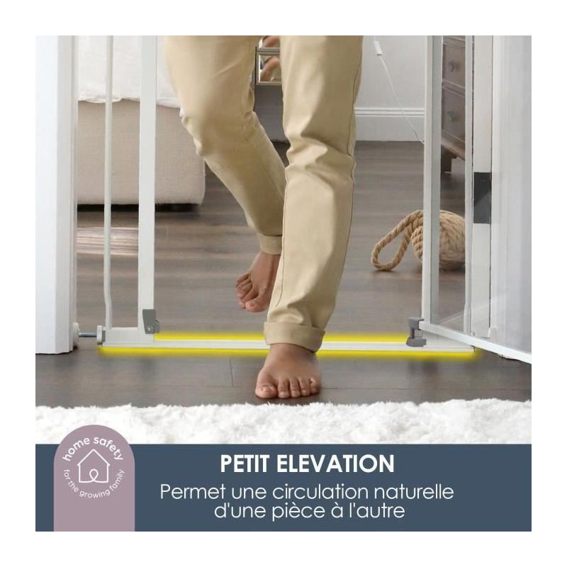 Barrière de sécurité transparente DREAMBABY - Maintien ouvert - Bas anti-chute