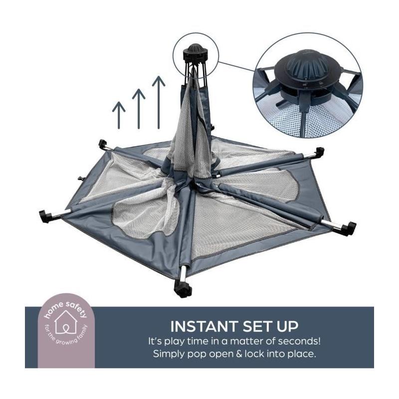 Parc Aventure Pop-Up Dreambaby - Tissu avec sac de transport - Protection UV - Ø 1,3 m
