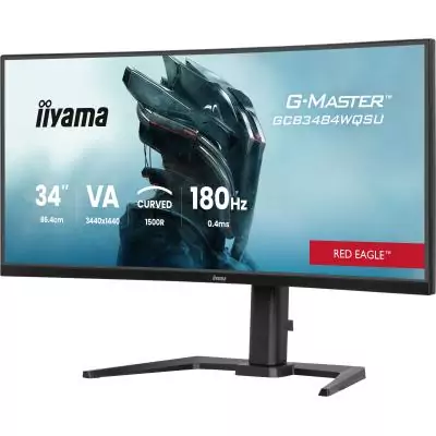 Ecran PC Gamer incurvé - IIYAMA - 34 - 180Hz - Dalle VA - 0.4ms - Réglable en hauteur - G-Master Red Eagle Ecran PC Gamer incurvé - IIYAMA - 34 - 180Hz - Dalle VA - 0.4ms - Réglable en hauteur - G-Master Red Eagle