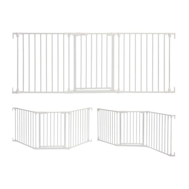 Barriere de sécurité enfant Discovery 3 - Blanc - 74,5 cm à 1,95 m