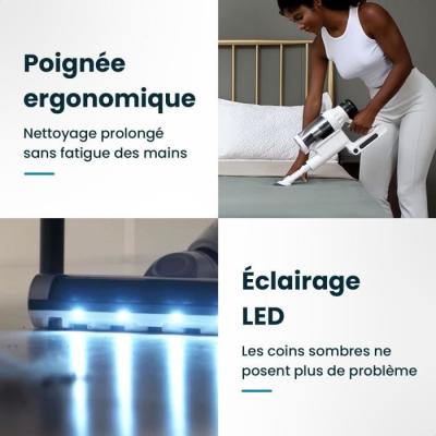 Aspirateur balai sans fil EZICLEAN Cyclomax R22 - Performant et éco-responsable