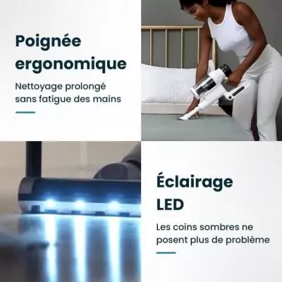 Aspirateur balai sans fil EZICLEAN Cyclomax R22 - Performant et éco-responsable Aspirateur balai sans fil EZICLEAN Cyclomax R22 - Performant et éco-responsable