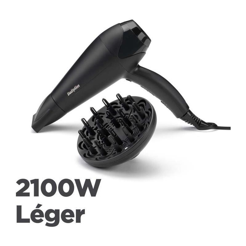 Sèche-cheveux BaByliss D563DE Power Dry 2100 - Léger et Compact