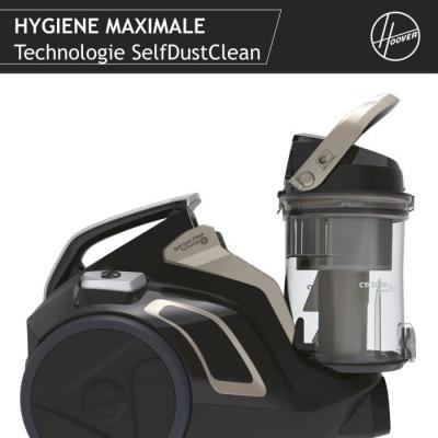 Aspirateur sans sac HOOVER HP720PET - Puissance 850W - Spécial parquet et animaux
