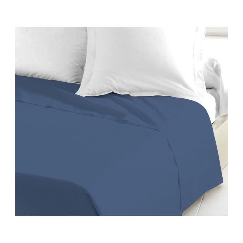Drap Plat LOVELY HOME - 240x300 cm - Bleu