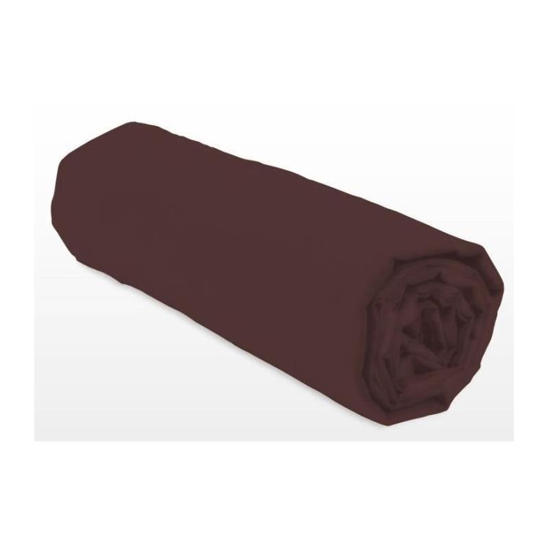 Drap-housse Lovely Home 140x190+25 cm Marron