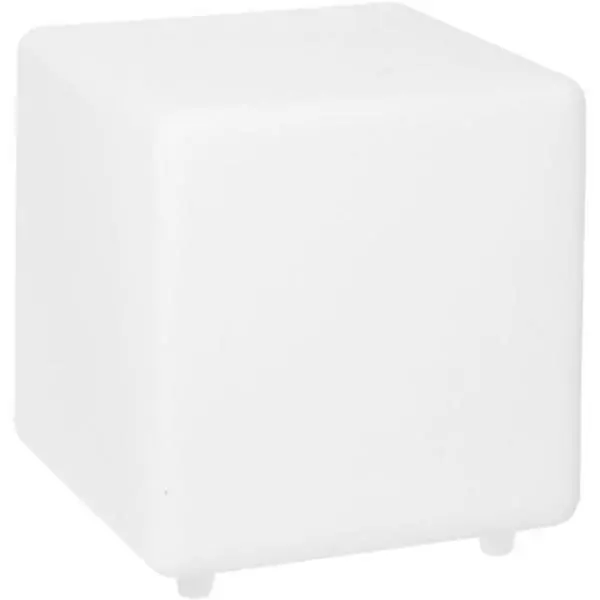Cube solaire lumineux - LUMISKY - CASY - H30 cm - Tabouret table basse - LED blanc et multicolore
