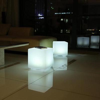 Cube solaire lumineux LUMISKY CASY - Tabouret table basse KIOSQUE - GAZEBO