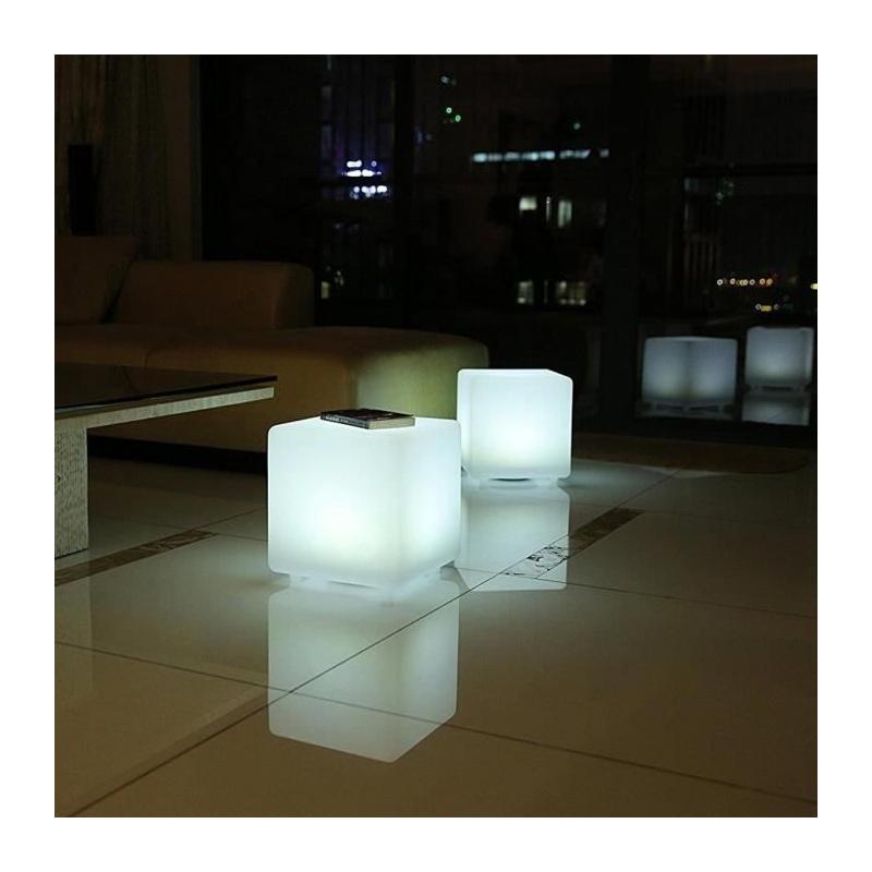 Cube solaire lumineux LUMISKY CASY - Tabouret table basse KIOSQUE - GAZEBO
