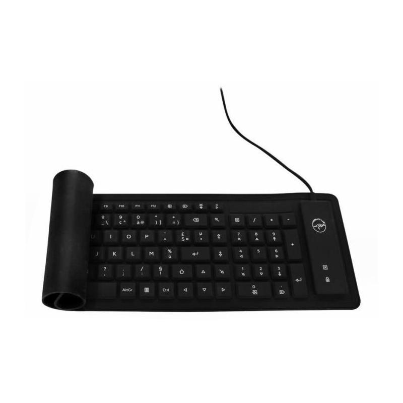 Clavier AZERTY flexible, étanche et enroulable - Mobility Lab