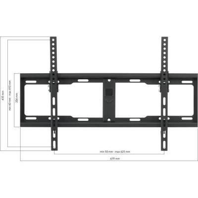 Support mural inclinable pour écran de 81 à 229 cm - Poids max : 100kg