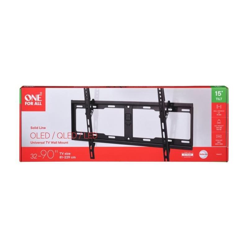 Support mural inclinable pour écran de 81 à 229 cm - Poids max : 100kg