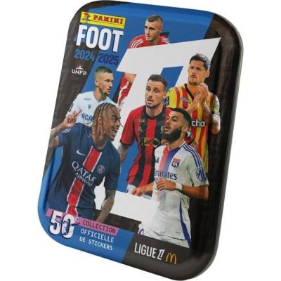 Boîte métal PANINI Foot Ligue 1 2024-2025 - McDonald's - 84 stickers