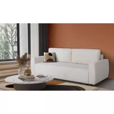 Canapé convertible 3 places PHARELL - Design élégant - Coffre intégré Canapé convertible 3 places PHARELL - Design élégant - Coffre intégré