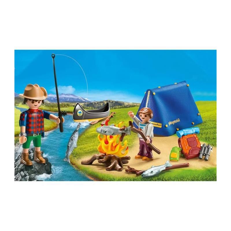 Valisette Campeurs PLAYMOBIL 9323: Tente, Canoë et Accessoires