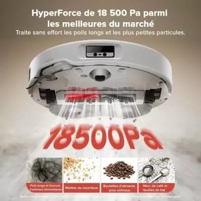 ROBOROCK QREVO CURV - Robot Aspirateur Laveur 18500 Pa