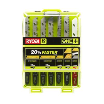 Coffret de 10 lames spéciales pour scie sauteuse RYOBI One+ - Kit indispensable
