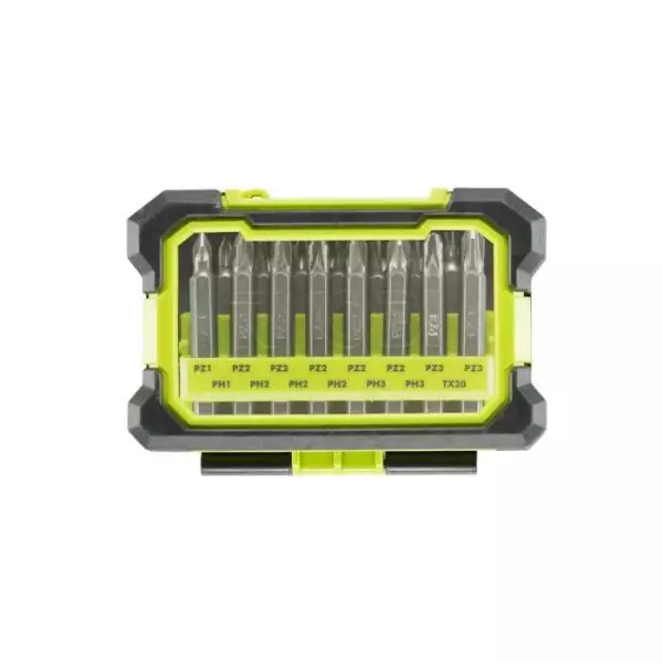 Coffret antichocs RYOBI 15 accessoires de vissage mixtes RAK15MSD
