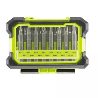 Coffret antichocs RYOBI 15 accessoires vissage mixtes - RAK15MSD