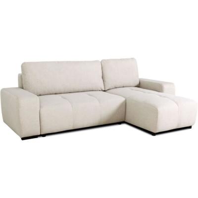 Canapé d'angle convertible réversible SIERRA - Beige - 160 x 82 x 243 cm