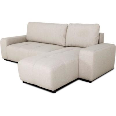 Canapé d'angle convertible réversible SIERRA - Beige - 160 x 82 x 243 cm