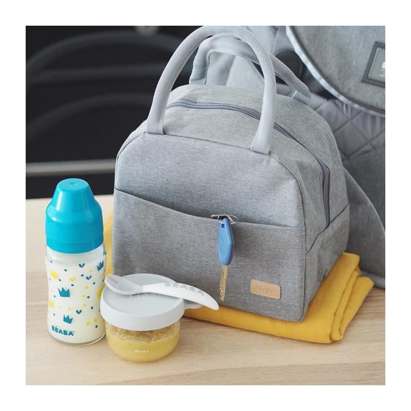 Sac Repas isotherme Gris Chiné BEABA - Conservation Repas
