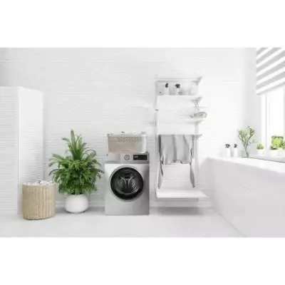 Lave-linge hublot 12kg - Classe A - Moteur induction - Silver