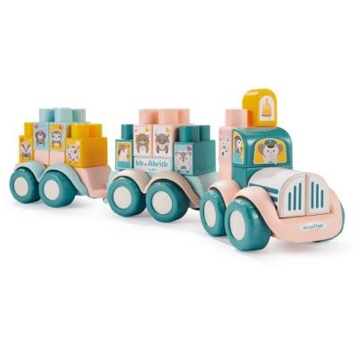 Train à construire - Ecoiffier - 7918: Jeu d'assemblage compact