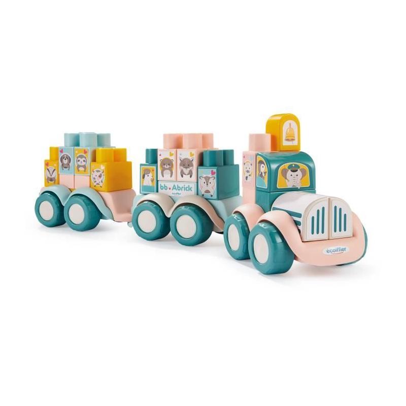 Train à construire - Ecoiffier - 7918: Jeu d'assemblage compact