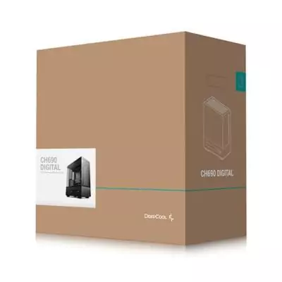 Boîtier PC DEEPCOOL CH690 Digital Noir - Moyen tour ATX - 3x120mm + affichage digital - Blanc