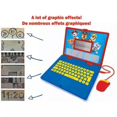 Ordinateur Éducatif Bilingue Pat' Patrouille - 124 activités